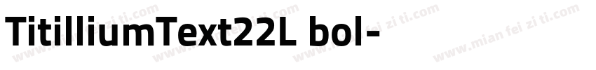 TitilliumText22L bol字体转换